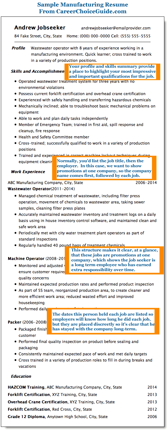 Wastewater sample resume