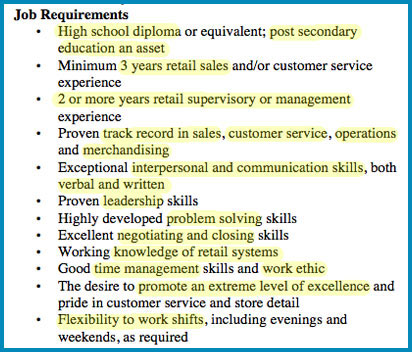 printable job skills list list of retail skills
