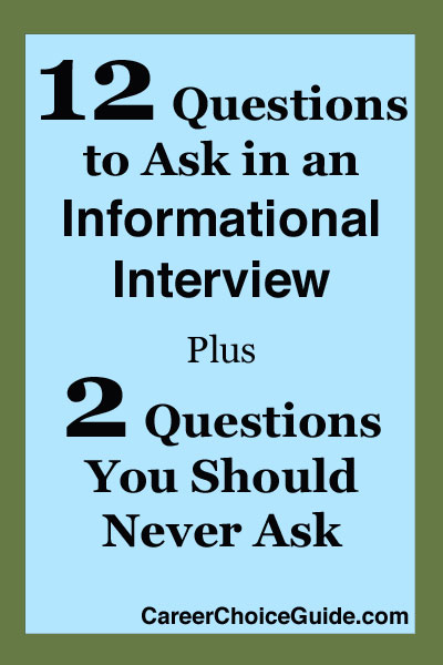12 Informational Interview Questions to Ask