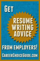 Resume writing advice from employers