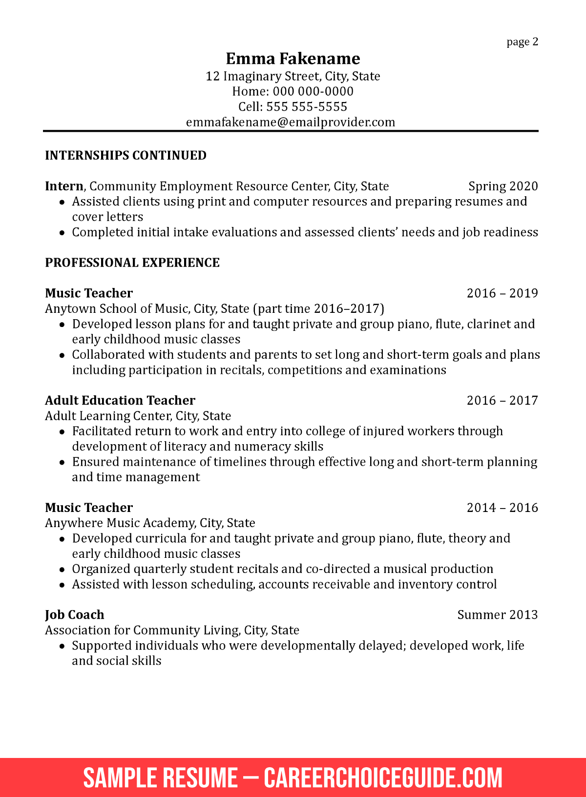 resume summary examples switching careers