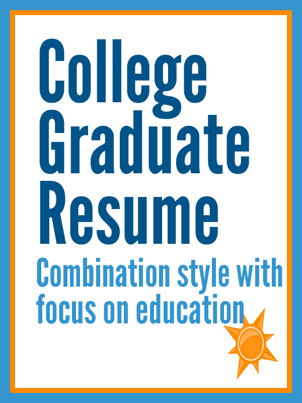 Recent College Grad Example Resume