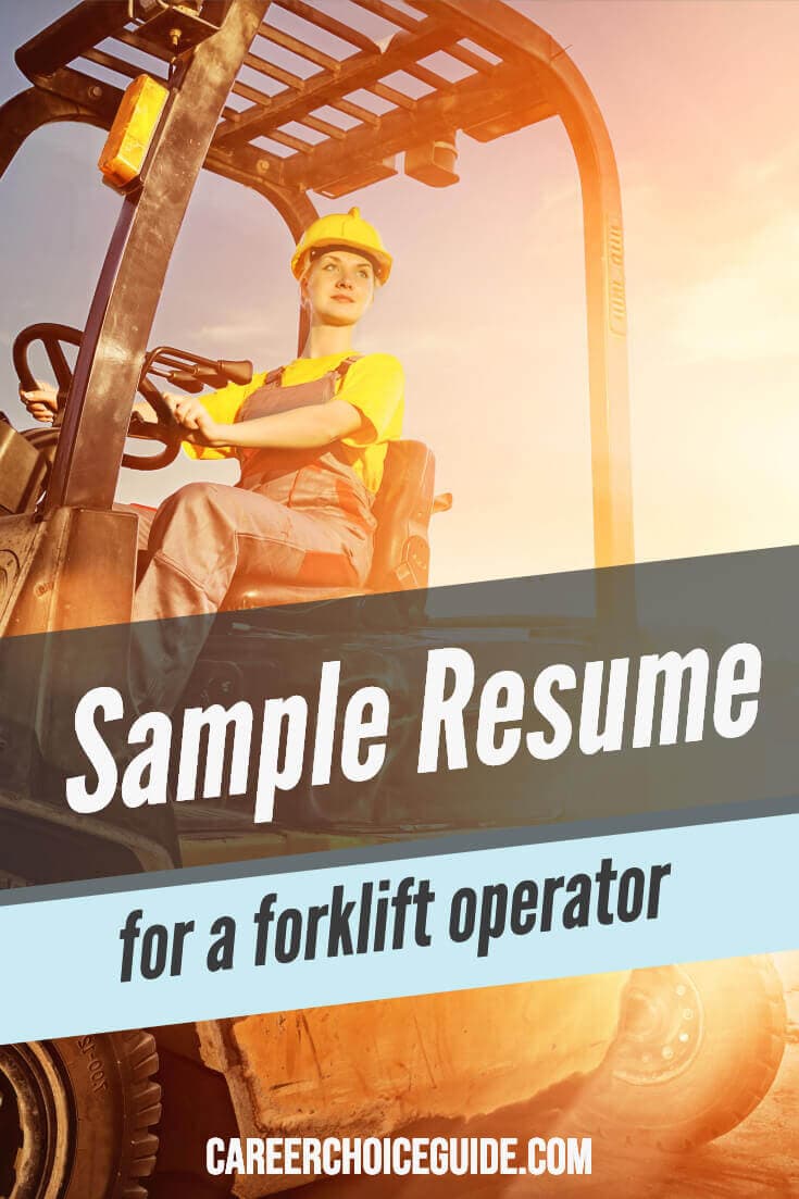 Forklift Operator Resume