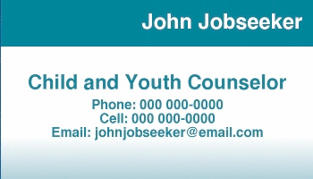 personal calling cards for job search networking